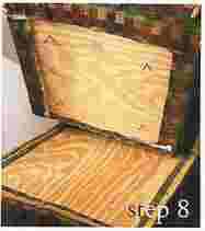 Push fabric over teeth.