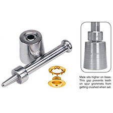 Setter for fastening spur grommets